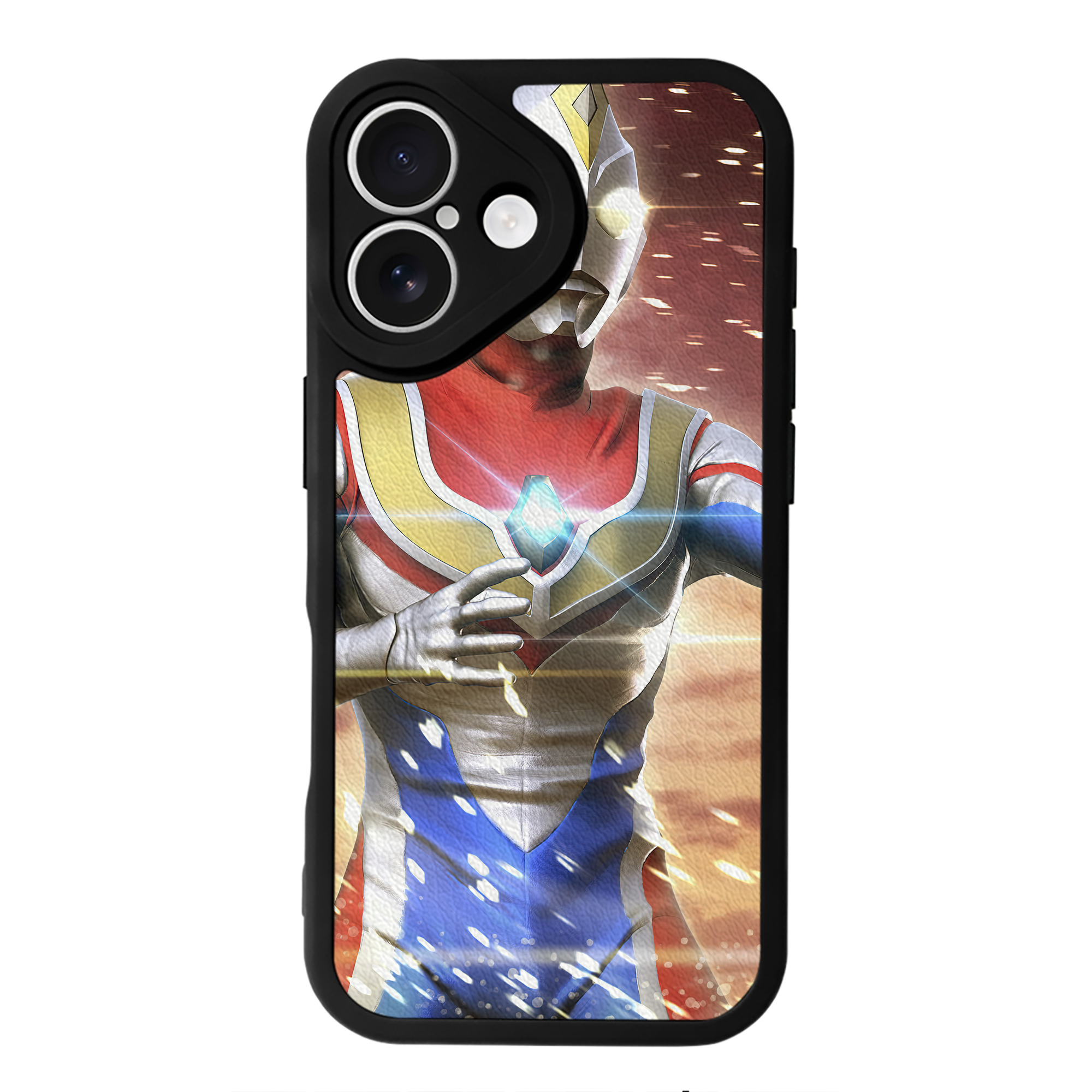 （画像用） ウルトラマン Ultraman 【iPhone 16シリーズ対応】シリコンスマホケース（レザー調） 材質：シリコン